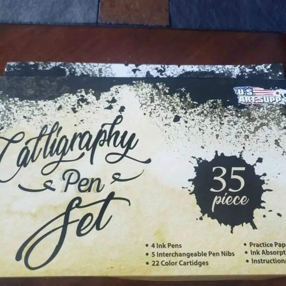 U.S. Art Supply 35 Piece Calligraphy Pen Set New!